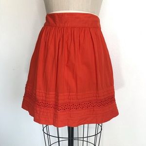 LOFT 10 orange summer skirt